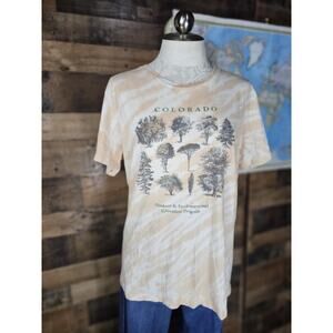 Desert Dreamer Colorado Tan and Cream Tree T Shirt Size XL
